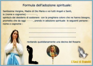 card adozione spirituale oasi