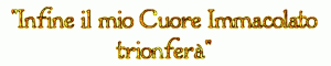 trionfo cuore Immacolato