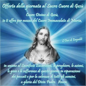 Sacro cuore offerta giornata