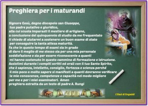 lavagna preghiera maturandi